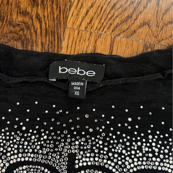 bebe black off the shoulder top - Picture 2 of 2